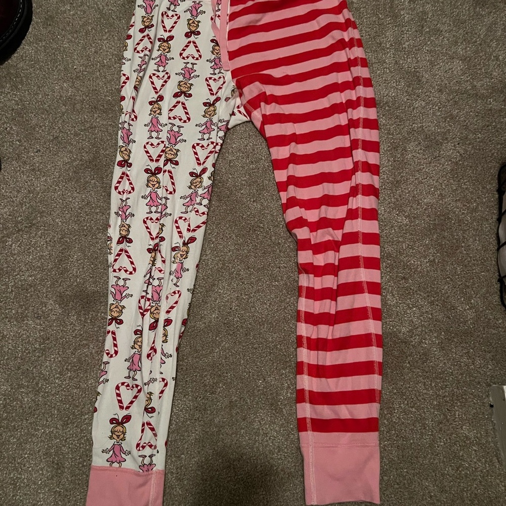 Hanna Andersson Pink, Red & White Pajama Bottoms